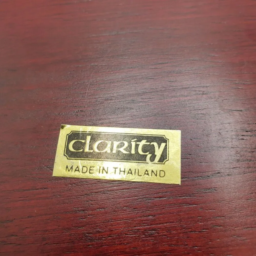 Vintage Clarity Round Cherry Stained Stained Glass Trinket Jewerly Box 7.5 Inch